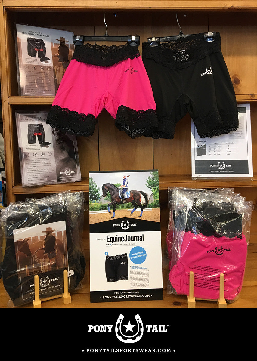 The Gift Horse Saddlery is carrying Pony Tail Sportswear!